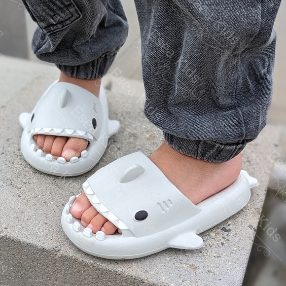 Other - Boutique Grey Shark Slides